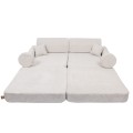 Sofa Premium Boucle Champagne Ecru