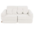Bearly Sofa Plus – Modułowa Sofa Dla Dzieci | 10 Elementów Kolor kremowy