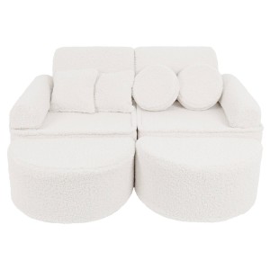 Bearly Sofa Max – Modułowa Sofa Dla Dzieci | 12 Elementów Kolor kremowy
