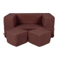 Bearly Cube Sofa Brązowa