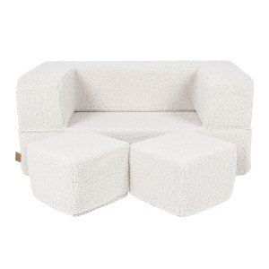 Bearly Cube Sofa Kremowa
