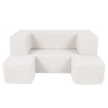 Bearly Cube Sofa Kremowa