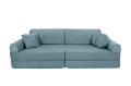 Slimcord Sztruksowa Sofa Dziecięca Premium Turkusowa