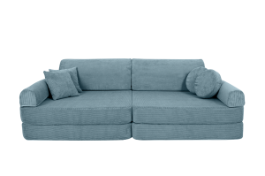 Slimcord Sztruksowa Sofa Dziecięca Premium Turkusowa