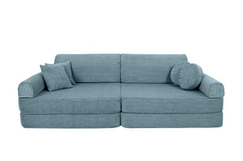 Slimcord Sztruksowa Sofa Dziecięca Premium Turkusowa