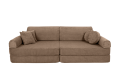 Slimcord Sztruksowa Sofa Dziecięca Premium Brązowa