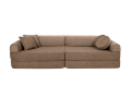 Slimcord Sztruksowa Sofa Dziecięca Premium Brązowa