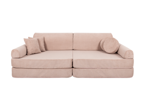 Slimcord Sztruksowa Sofa Dziecięca Premium Różowa