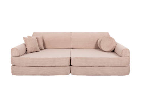 Slimcord Sztruksowa Sofa Dziecięca Premium Różowa