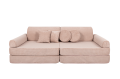 Slimcord Sztruksowa Sofa Dziecięca Premium Różowa
