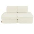 Bearly Sofa Basic – Modułowa Sofa Dla Dzieci | 4 Elementy Kolor kremowy