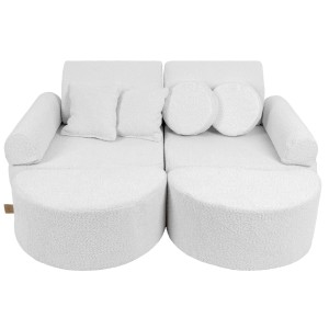 Boucle Sofa Max – Modułowa Sofa Dla Dzieci | 12 Elementów Kolor bialy-1