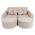 Sofa Modułowa dla Dziecka Max - 12 Elementów | Slimcord Beżowy