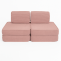 Sofa Modułowa dla Dziecka Basic - 4 Elementy | Aesthetic Pudrowy róż