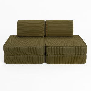 Sofa Modułowa dla Dziecka Basic - 4 Elementy | Aesthetic khaki
