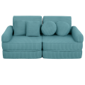 Sofa Modułowa dla Dziecka Plus - 10 Elementów | Aesthetic Turkusowy