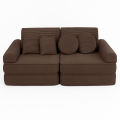 Sofa Modułowa dla Dziecka Plus - 10 Elementów | Aesthetic Brązowy