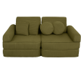 Sofa Modułowa dla Dziecka Plus - 10 Elementów | Aesthetic khaki