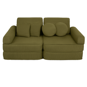 Sofa Modułowa dla Dziecka Plus - 10 Elementów | Aesthetic khaki