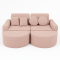Sofa Modułowa dla Dziecka Max - 12 Elementów | Aesthetic Pudrowy róż