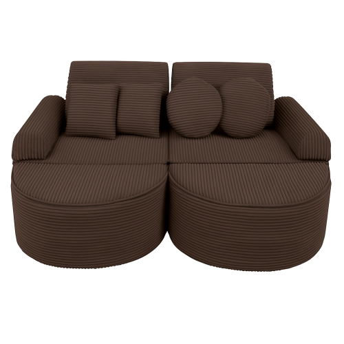 Sofa Modułowa dla Dziecka Max - 12 Elementów | Aesthetic Brązowy