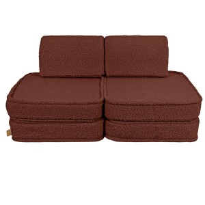 Bearly Sofa Basic – Modułowa Sofa Dla Dzieci | 4 Elementy Kolor ciemny-braz
