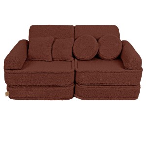 Bearly Sofa Plus – Modułowa Sofa Dla Dzieci | 10 Elementów Kolor ciemny-braz