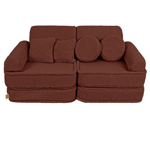 Bearly Sofa Plus – Modułowa Sofa Dla Dzieci | 10 Elementów Kolor ciemny-braz