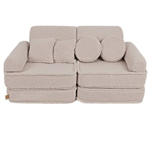 Bearly Sofa Plus – Modułowa Sofa Dla Dzieci | 10 Elementów Kolor jasnoszary