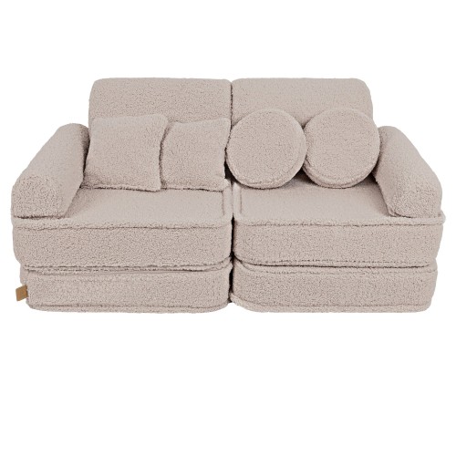 Bearly Sofa Plus – Modułowa Sofa Dla Dzieci | 10 Elementów Kolor jasnoszary