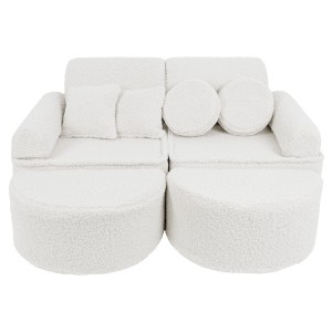 Bearly Sofa Max – Modułowa Sofa Dla Dzieci | 12 Elementów Kolor brudna-biel