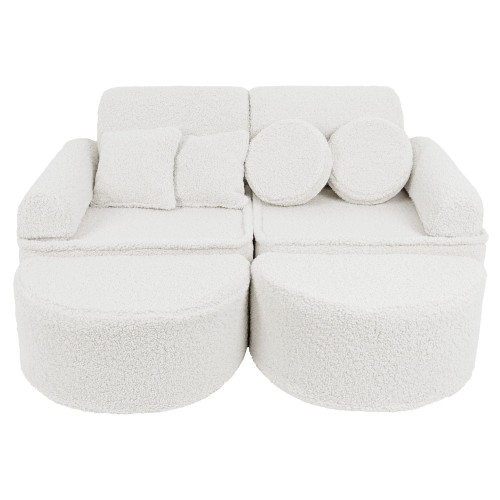 Bearly Sofa Max – Modułowa Sofa Dla Dzieci | 12 Elementów Kolor brudna-biel