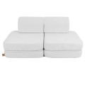 Boucle Sofa Basic – Modułowa Sofa Dla Dzieci | 4 Elementy Kolor bialy-1