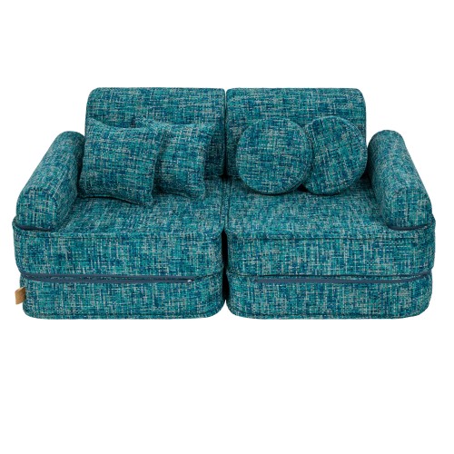 Tangle Sofa Plus – Modułowa Sofa Dla Dzieci | 10 Elementów Kolor lagoon-blue