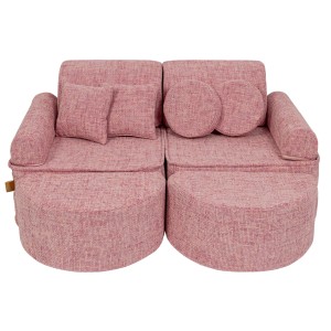 Tangle Sofa Max – Modułowa Sofa Dla Dzieci | 12 Elementów Kolor bubblegum-pink