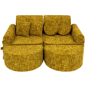 Tangle Sofa Max – Modułowa Sofa Dla Dzieci | 12 Elementów Kolor honey-mustard