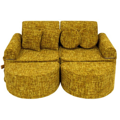 Tangle Sofa Max – Modułowa Sofa Dla Dzieci | 12 Elementów Kolor honey-mustard