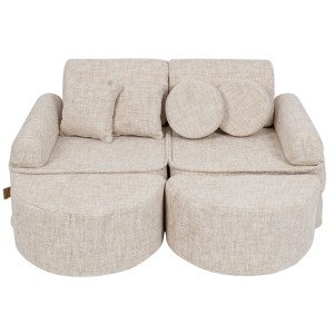 Tangle Sofa Max – Modułowa Sofa Dla Dzieci | 12 Elementów Kolor marshmallow-beige