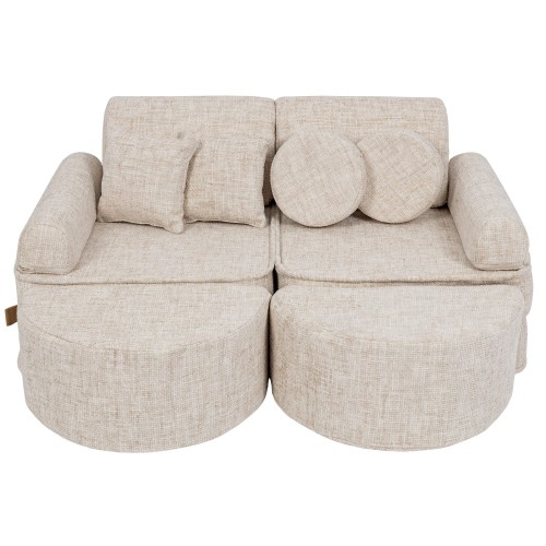 Tangle Sofa Max – Modułowa Sofa Dla Dzieci | 12 Elementów Kolor marshmallow-beige