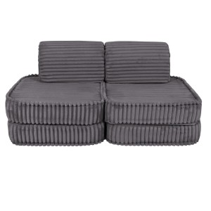 Churros Sofa Basic – Modułowa Sofa Dla Dzieci | 4 Elementy Color jurassic-grey
