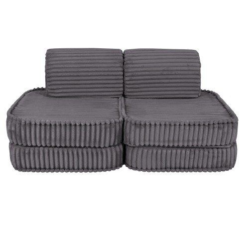 Churros Sofa Basic – Modułowa Sofa Dla Dzieci | 4 Elementy Color jurassic-grey