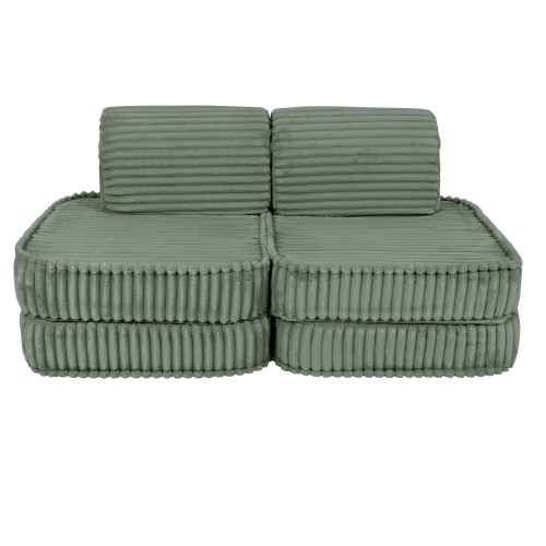 Churros Sofa Basic – Modułowa Sofa Dla Dzieci | 4 Elementy Color olive-sage-green