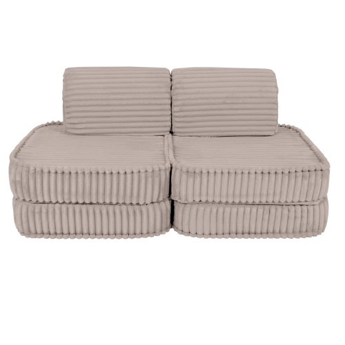 Churros Sofa Basic – Modułowa Sofa Dla Dzieci | 4 Elementy Color pebble-beige