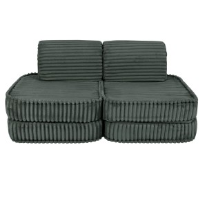 Churros Sofa Basic – Modułowa Sofa Dla Dzieci | 4 Elementy Color pine-forest-green