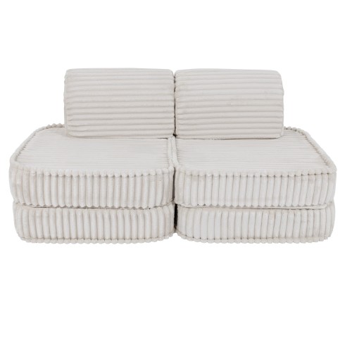 Churros Sofa Basic – Modułowa Sofa Dla Dzieci | 4 Elementy Color cotton-candy-white