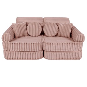 Churros Sofa Plus – Modułowa Sofa Dla Dzieci | 10 Elementów Color ruby-chocolate-pink
