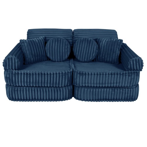 Churros Sofa Plus – Modułowa Sofa Dla Dzieci | 10 Elementów Color midnight-blue