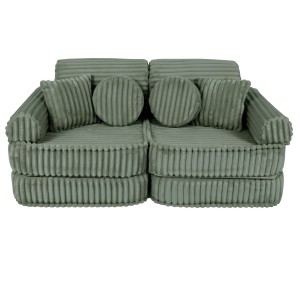 Churros Sofa Plus – Modułowa Sofa Dla Dzieci | 10 Elementów Color olive-sage-green