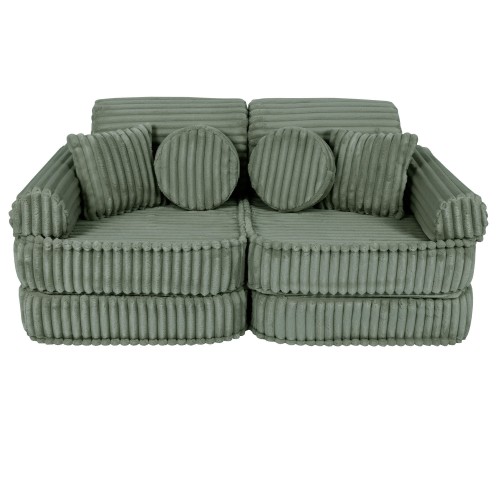 Churros Sofa Plus – Modułowa Sofa Dla Dzieci | 10 Elementów Color olive-sage-green