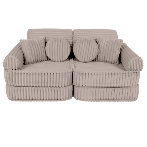 Churros Sofa Plus – Modułowa Sofa Dla Dzieci | 10 Elementów Color pebble-beige